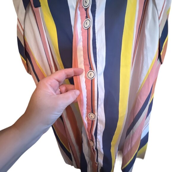 Tanya Taylor Alibi Striped Shelby Tie Waist Skirt Size 8 - Picture 5 of 6